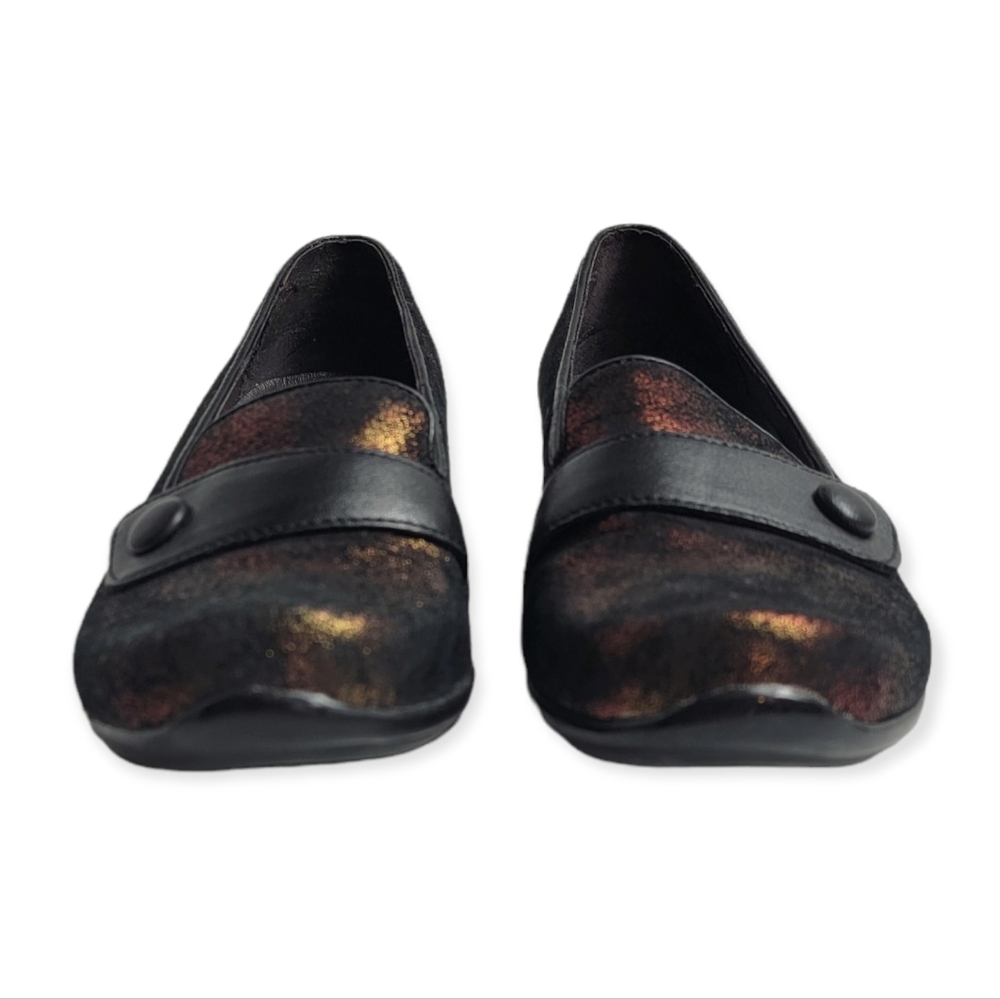 Dansko Olena Metallic Bronze Slip On Shoes - Picture 4 of 10